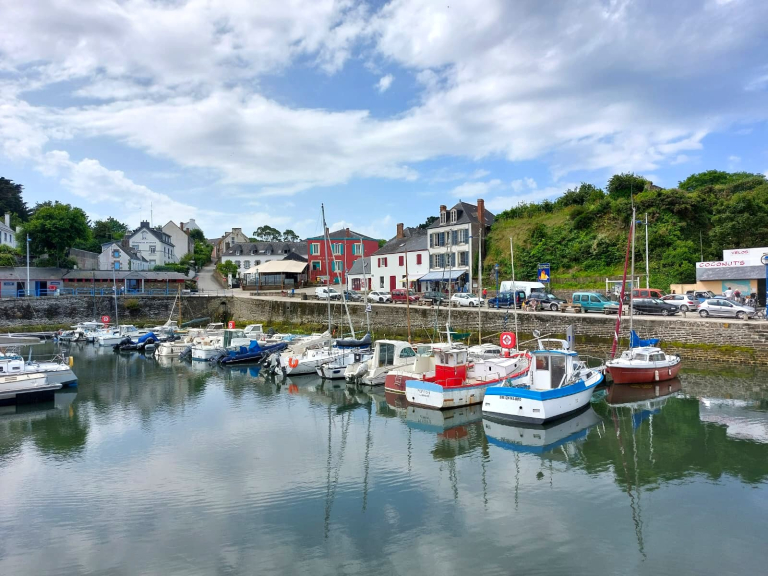 Port-Tudy, le port principal de l'île de Groix (Morbihan)