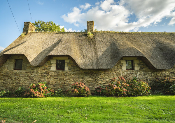 Chaumière au village Kerfec à Quistinic (Morbihan)