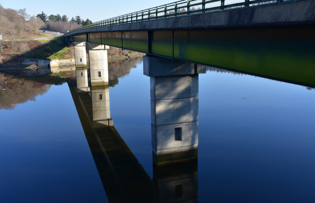 Guidel, le Pont Saint Maurice sur la Laïta.