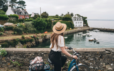 Balade à vélo à Port-Lay, sur l'île de Groix (Morbihan) - ©Max Coquard - Bestjobers - LBST