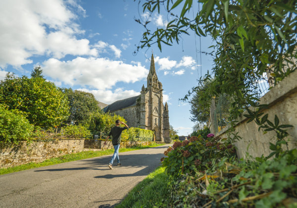 Vllage de Locmaria et sa chapelle à Quistinic (Morbihan)