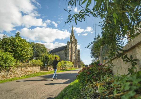 Vllage de Locmaria et sa chapelle à Quistinic (Morbihan)
