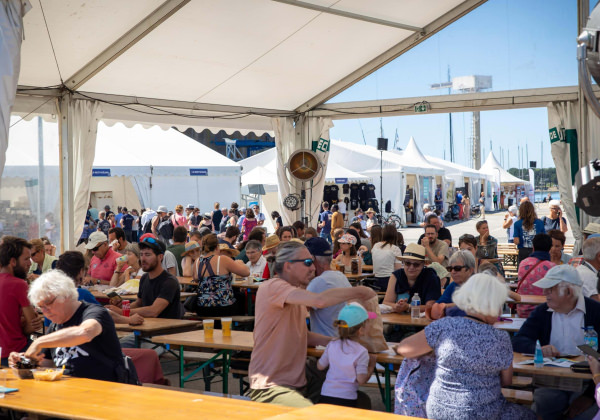 Village du festival Lorient Océans 2022 à Lorient La Base (Morbihan)