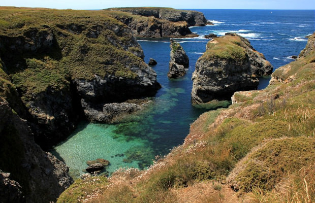 Côte sauvage et falaises de Belle-Île-en-Mer