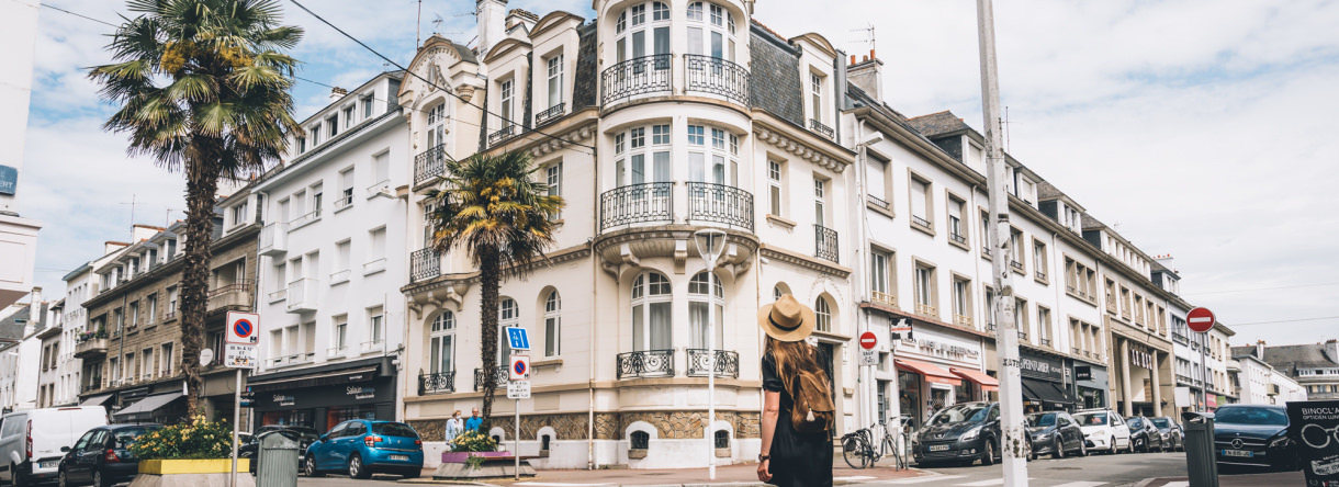 Architecture dans le centre-ville de Lorient (Morbihan)