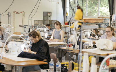 Atelier de vêtements marins Le Minor à Guidel (Morbihan)