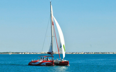 Traversée à la voile Lorient île de Groix avec Bag Hatoup (Morbihan)