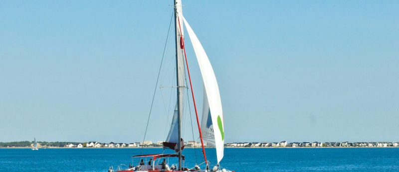 Traversée à la voile Lorient île de Groix avec Bag Hatoup (Morbihan)