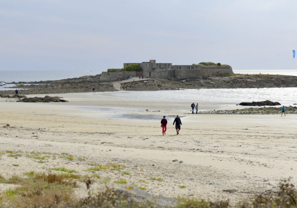 La plage de Fort Bloqué, Ploemeur