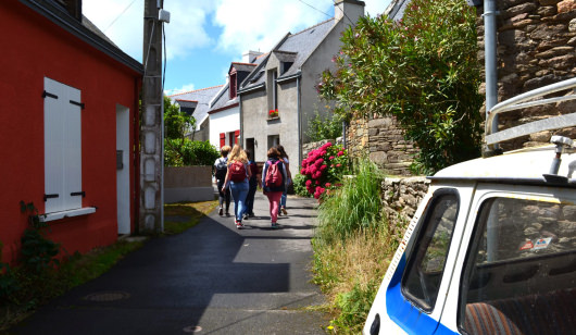 Balade dans un petit village du Méné de l'île de Groix (Morbihan)