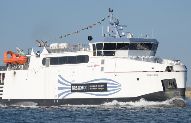 Bateau assurant la ligne régulière entre Lorient Groix (Morbihan)