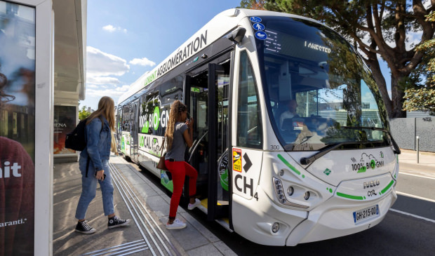 Bus bio GNV à Lorient, flotte de bus décarbonnés (Lorient Bretagne Sud, Morbihan)