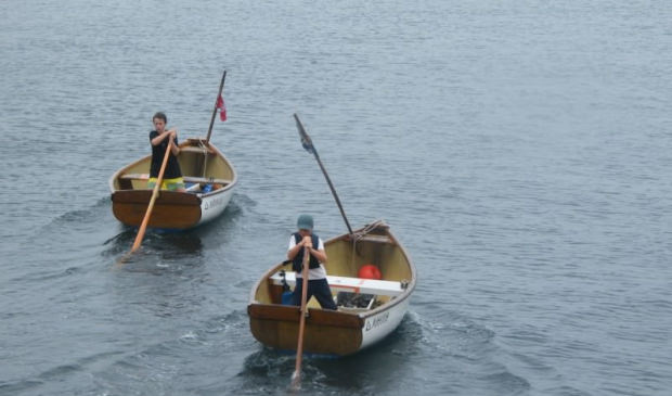 Bateaux à la godille, ile de Groix (Morbihan)