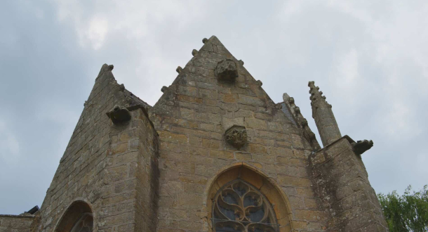 Coeur de la chapelle Saint-Christophe dans le quartier de Kerentrech à Lorient (Morbihan)
