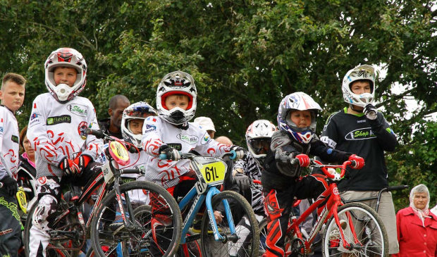 Concours d'enfants, animation BMX