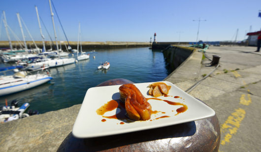 Assiette de tchum pot à l'île de Groix (Morbihan)