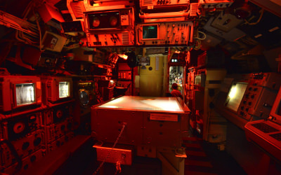 Visite de l'intérieur du sous-marin Flore S645 à Lorient La Base (Morbihan) - ©E. Lemée - LBST