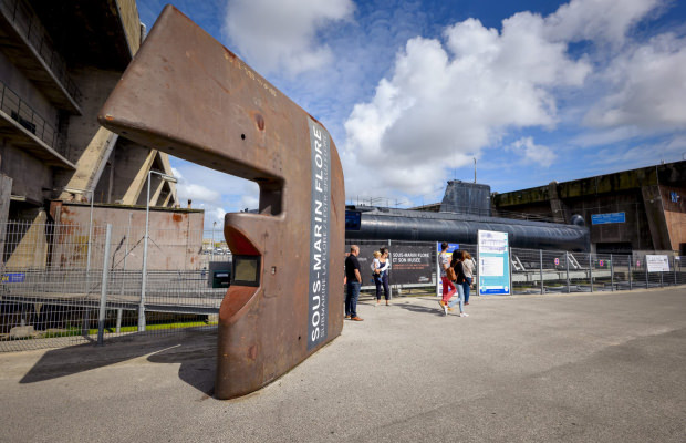 Entrée pour la billetterie du sous-marin Flore à Lorient La Base (Morbihan)