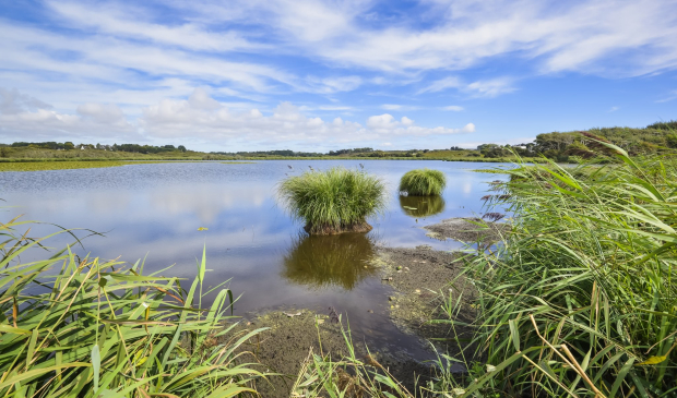 Etang de Lannenec sur la route côtière à Lorient Bretagne Sud