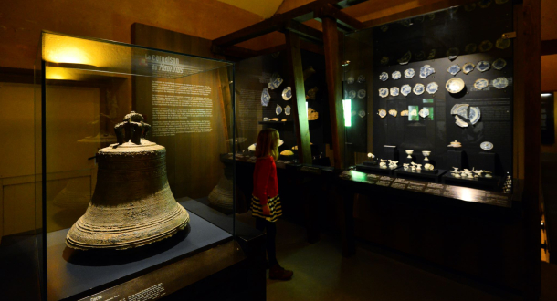 Artefacts archéologie sous-marine du Mauritius au musée de la Marine de la Citadelle de Port-Louis (Morbihan)