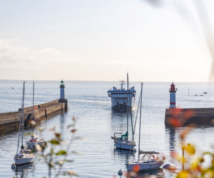 Traversée et croisière entre l'île de Groix, Port-Tudy, et Lorient (Morbihan)
