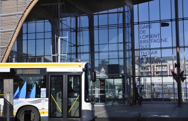 La gare SNCF à Lorient.