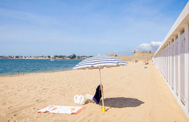 Plage de la citadelle ou Grande Plage à Port-Louis (Morbihan)
