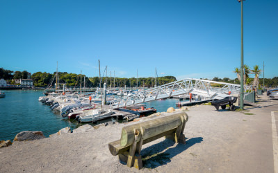 Le port de plaisance de Guidel-Plages.