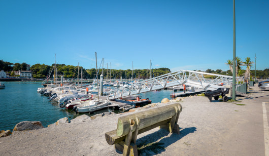 Le port de plaisance de Guidel-Plages.