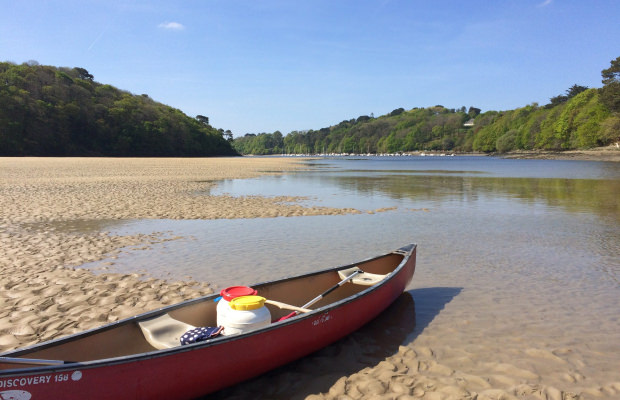 Kayak sur la Laïta