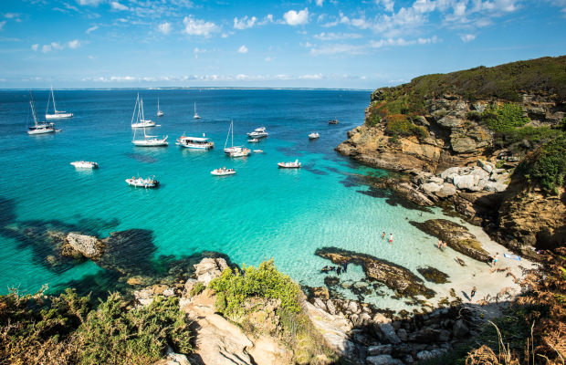 Crique de Poullziorek "Tahiti-Beach", à Groix.