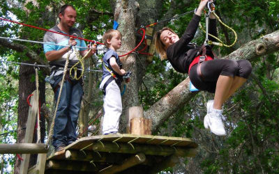 Parc aventure accrobranche à Ploemeur Le Poisson Volant