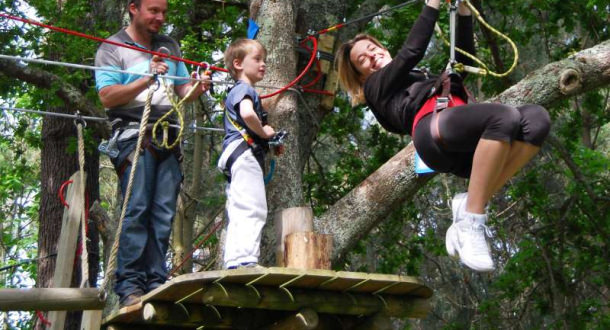 Parc aventure accrobranche à Ploemeur Le Poisson Volant