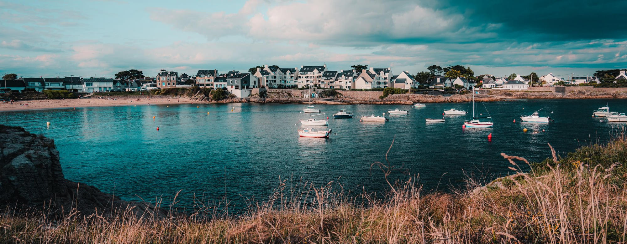 Plage de Port-Fontaine à Lomener (Ploemeur, Morbihan)