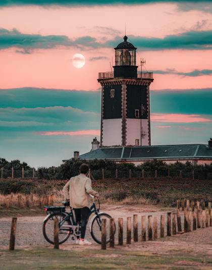 Phare de Pen Men sur l'île de Groix (Morbihan)