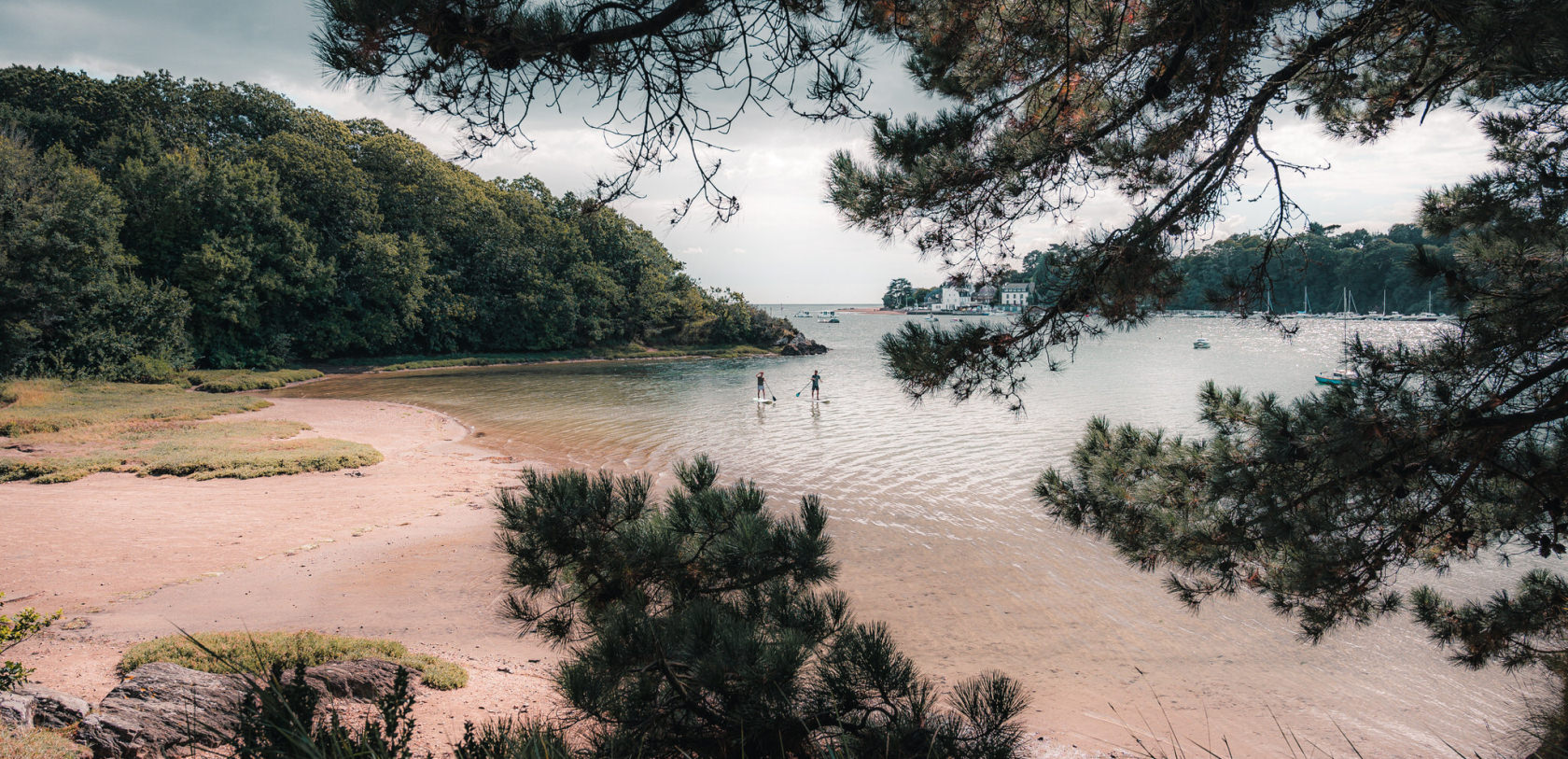 Paddle sur la Laïta à Guidel (Morbihan)