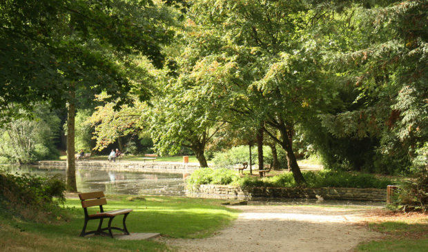 Hennebont, étang du parc de Kerbihan