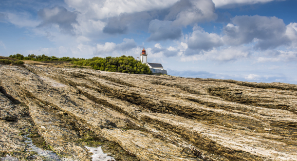 Esplanade rocheuse de la Pointe des Chats sur l'île de Groix (Morbihan)