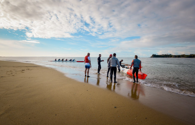 Pirogue à Guidel-Plages