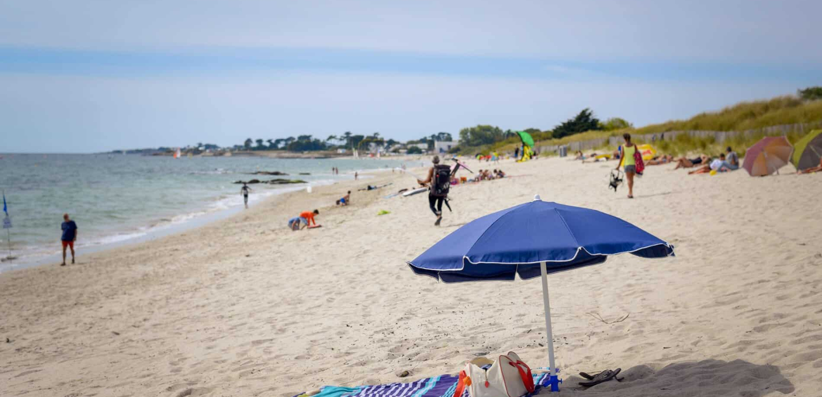 Plage de Kerguélen à Larmor-Plage (Morbihan)