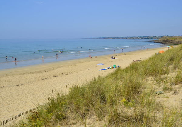 Guidel, Plage estivale le loch