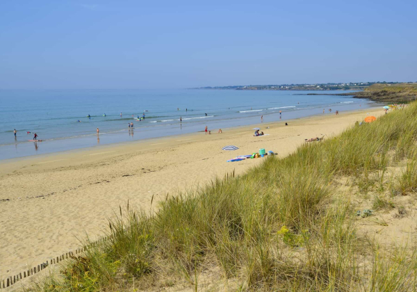 Guidel, Plage estivale le loch