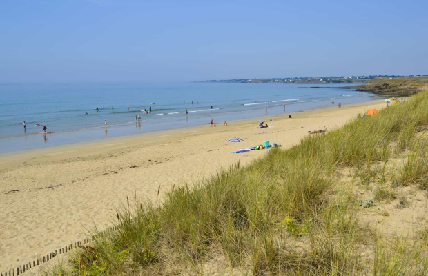 Guidel, Plage estivale le loch