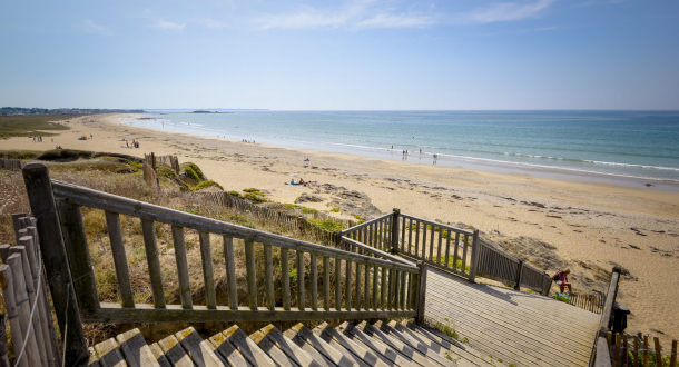 Plages estivalesà Plœmeur.