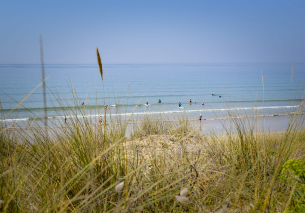 La plage du Loch à Guidel-Plages, très prisée des surfeurs.