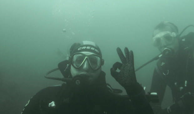 Plongeurs à l'île de Groix, au large de Lorient Bretagne Sud, avec le Centre Nautique de Kerguelen (Morbihan)