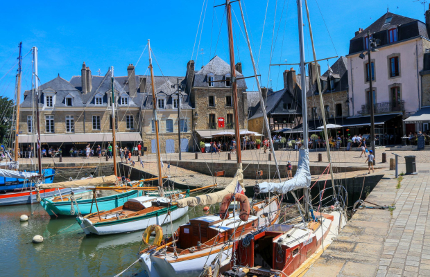 Quais du port Saint-Goustan à Auray (Morbihan)