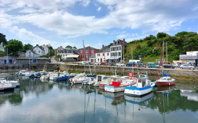 Port-Tudy, le port principal de l'île de Groix (Morbihan)
