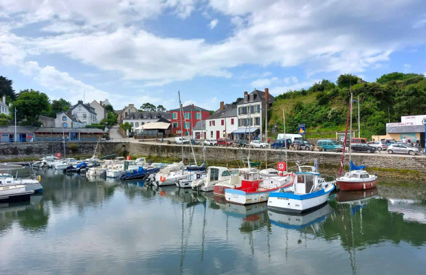 Port-Tudy, le port principal de l'île de Groix (Morbihan)