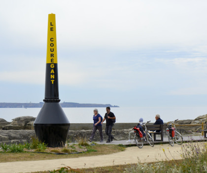 Ploemeur sentier côtier voie verte au Courégant